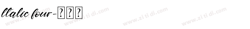 ltalic four字体转换